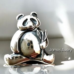 James Avery Silver Panda Necklace Pendant RETIRED